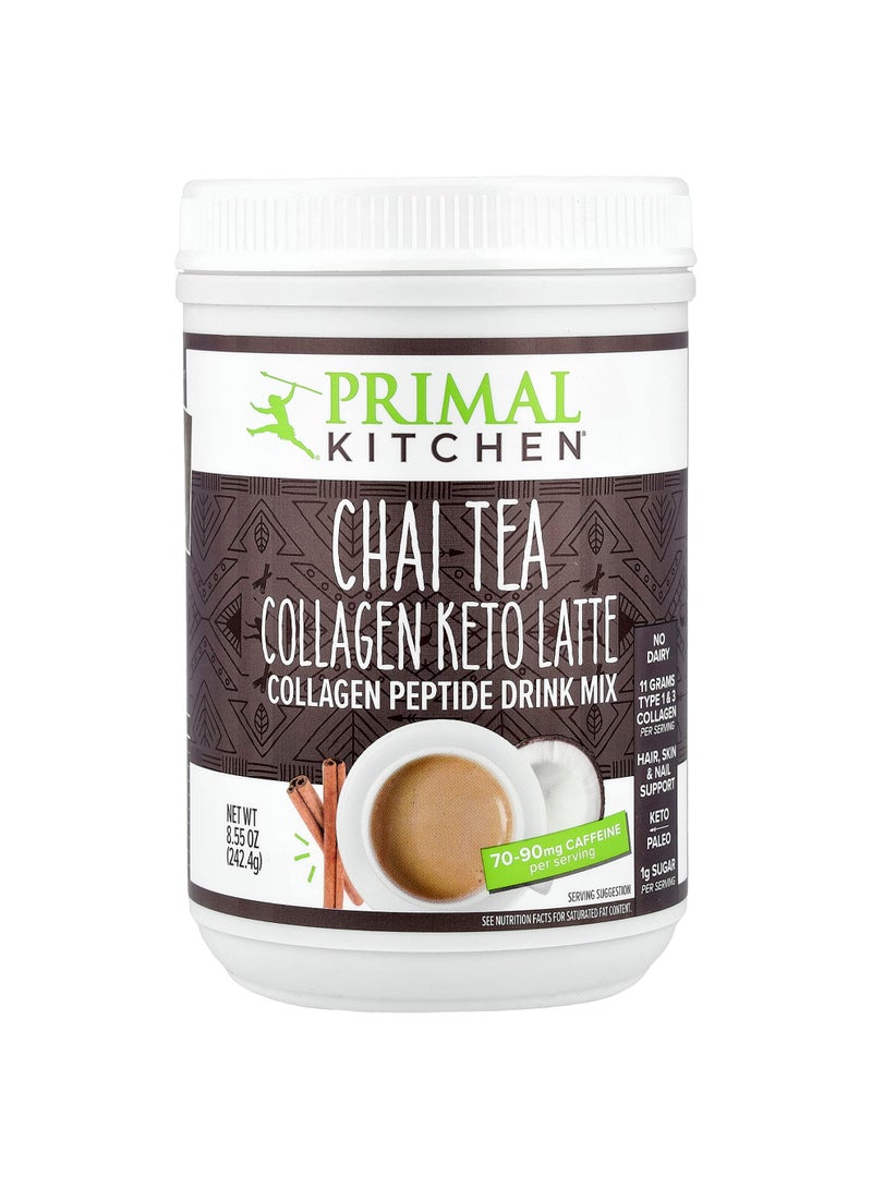 Collagen Keto Latte, Chai Tea, 8.55 oz (242.4 g)